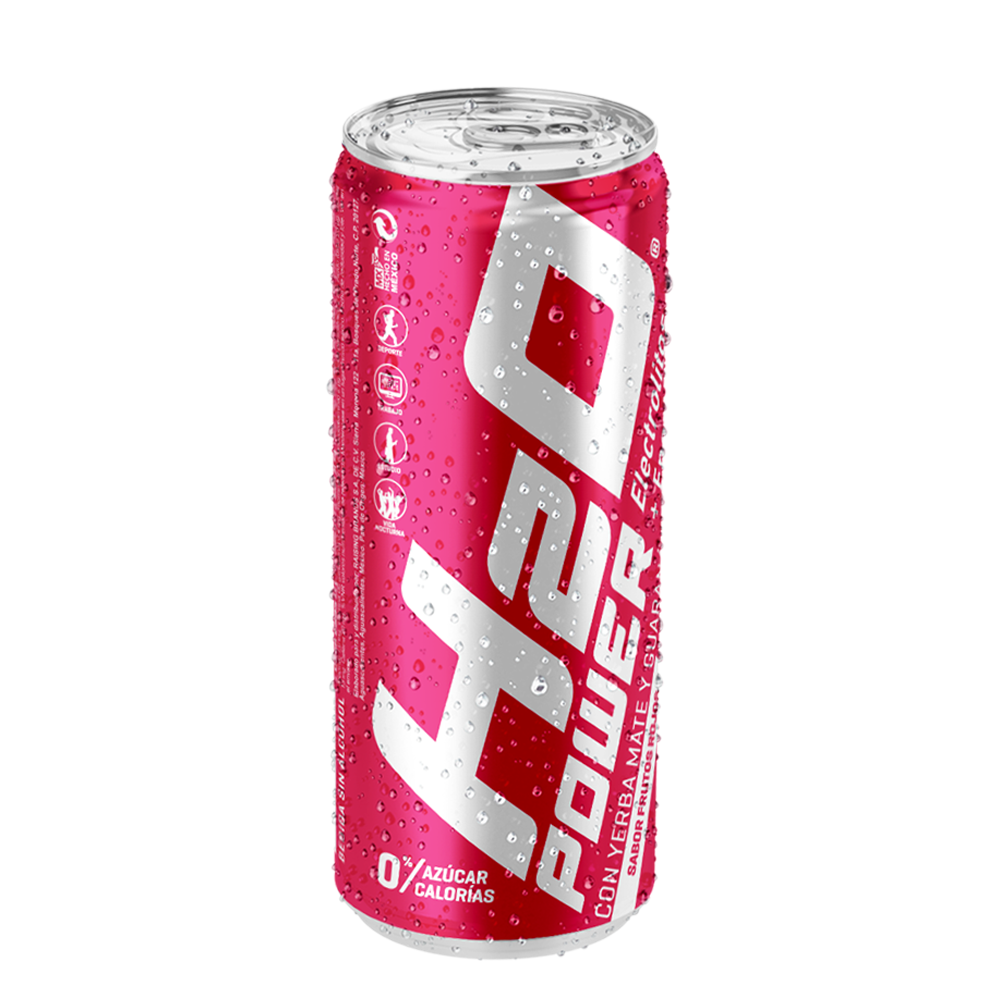 H2O Power Red Fruit Rush can